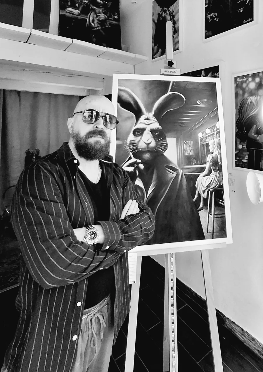Gianolio avec Chi c***o è Alice?! dans la Galerie GianolioArte à Turin